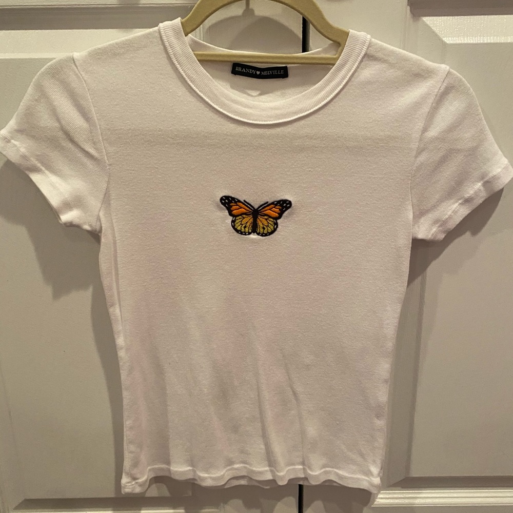 brandy melville butterfly tee